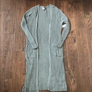 Extra long grey cardigan !!